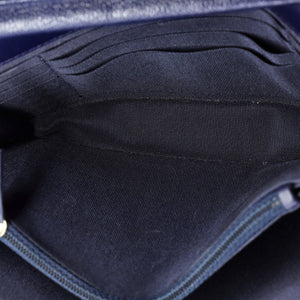 Square Wallet on Chain Quilted Caviar