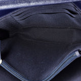Square Wallet on Chain Quilted Caviar