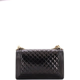 Boy Flap Bag Quilted Iridescent Glazed Calfskin New Medium