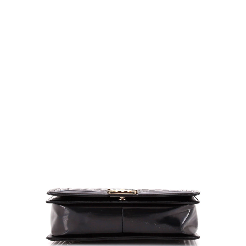 Boy Flap Bag Quilted Iridescent Glazed Calfskin New Medium