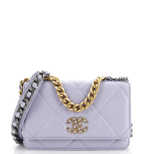 19 Wallet on Chain Quilted Lambskin