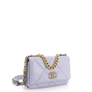 19 Wallet on Chain Quilted Lambskin