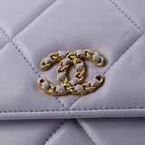 19 Wallet on Chain Quilted Lambskin