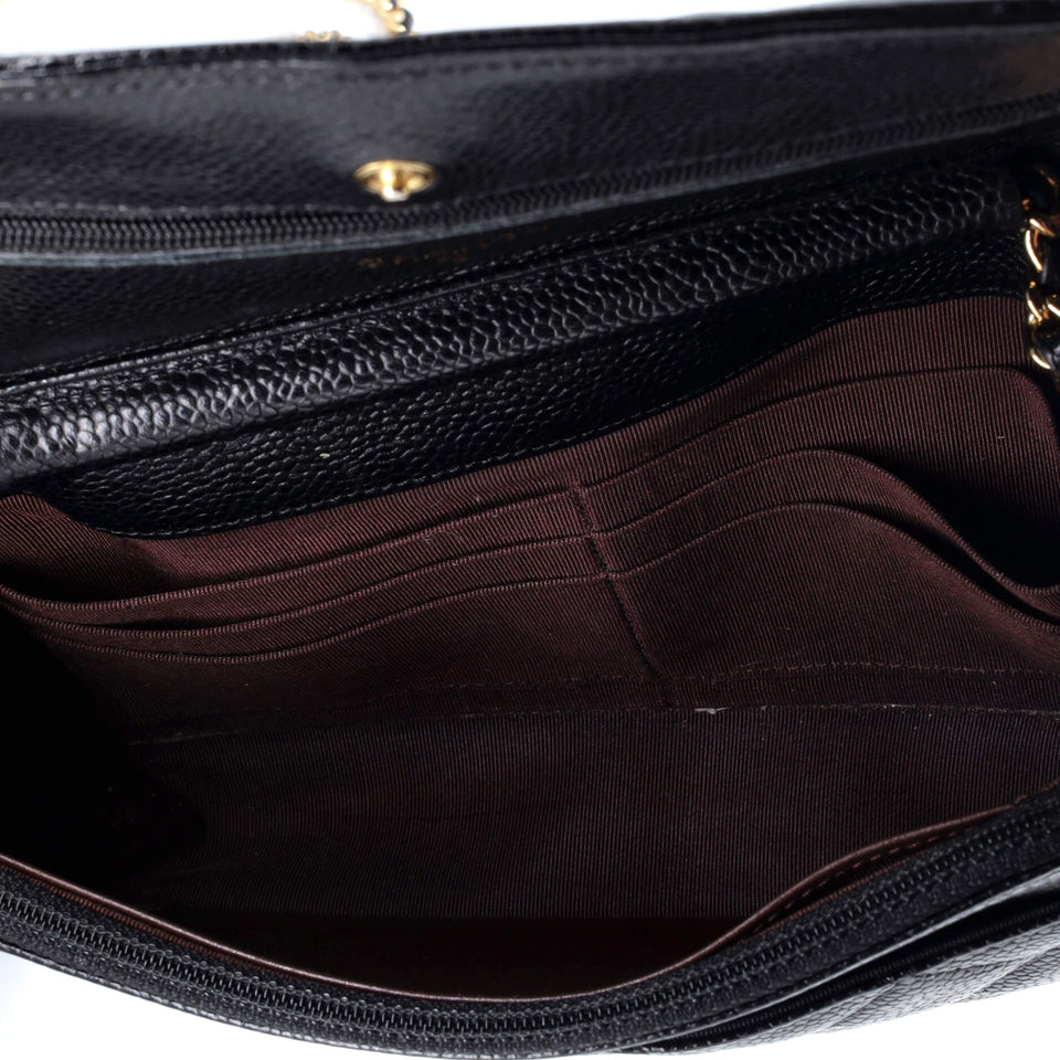 Wallet on Chain Quilted Caviar