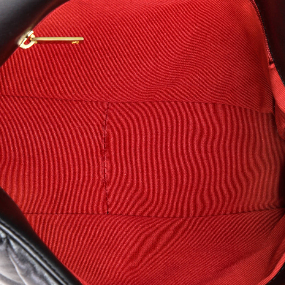 19 Flap Bag Quilted Leather Large