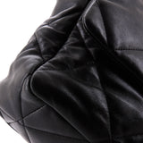 19 Flap Bag Quilted Leather Large