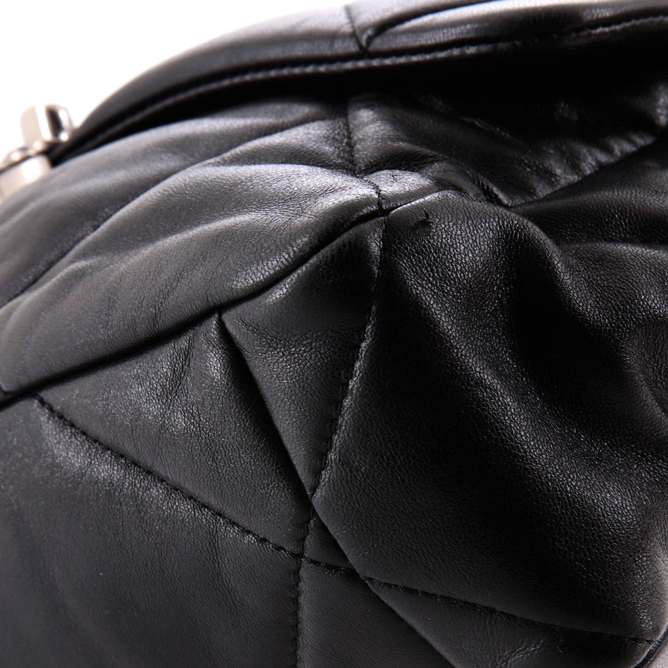 19 Flap Bag Quilted Leather Large