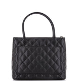 Medallion Tote Quilted Caviar