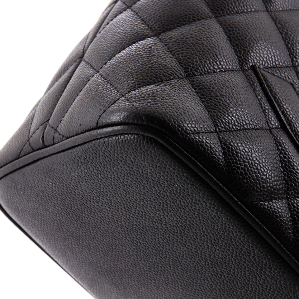 Medallion Tote Quilted Caviar