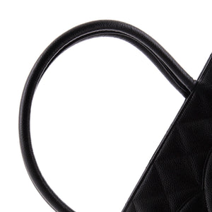 Medallion Tote Quilted Caviar