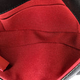 Twist Your Buttons Flap Clutch with Chain Quilted Caviar