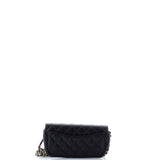 Classic Sunglasses Case with Chain Quilted Caviar