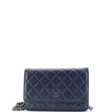 Wallet on Chain Quilted Lambskin