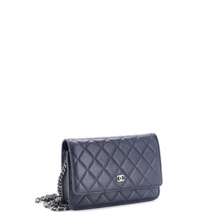 Wallet on Chain Quilted Lambskin
