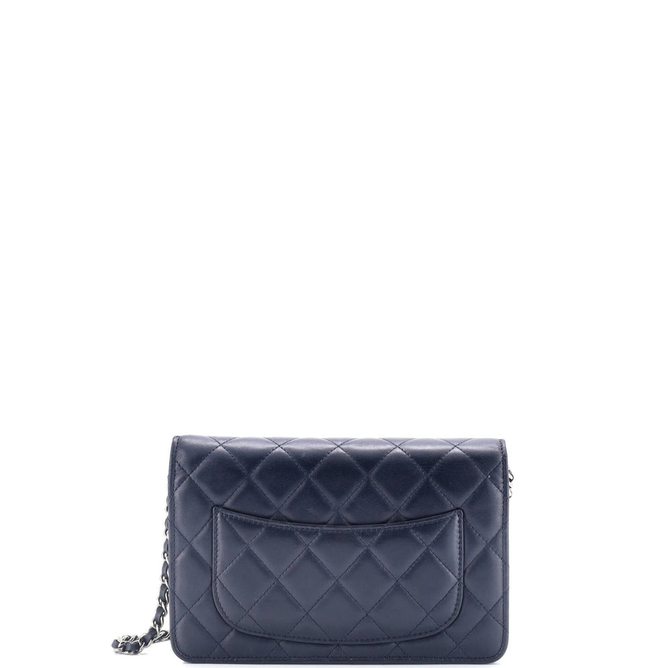 Wallet on Chain Quilted Lambskin