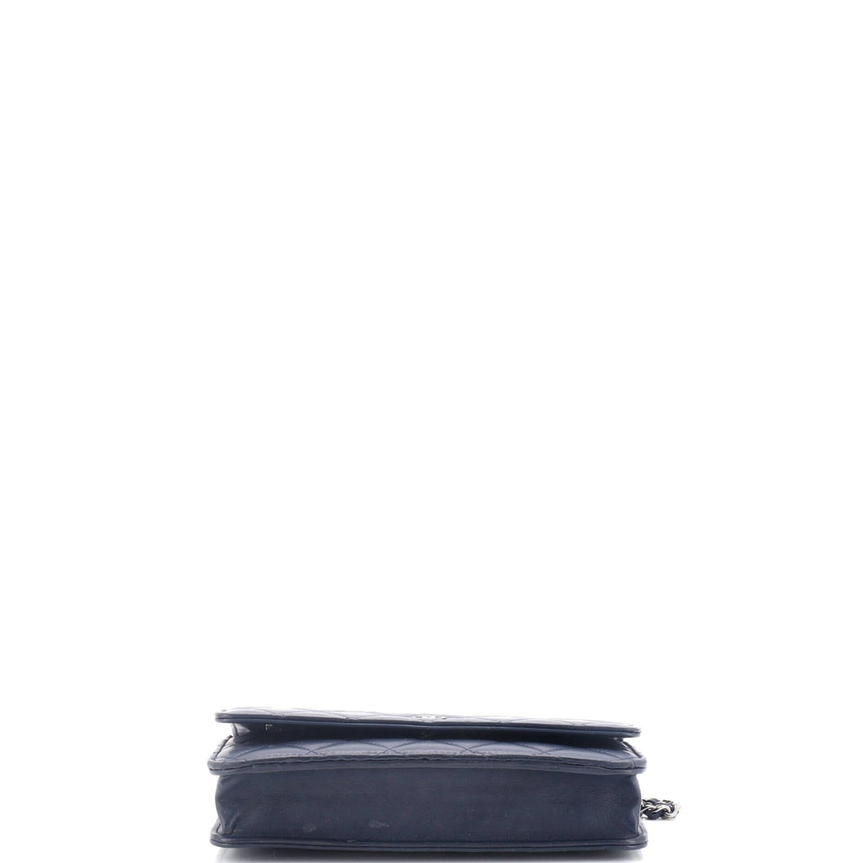 Wallet on Chain Quilted Lambskin