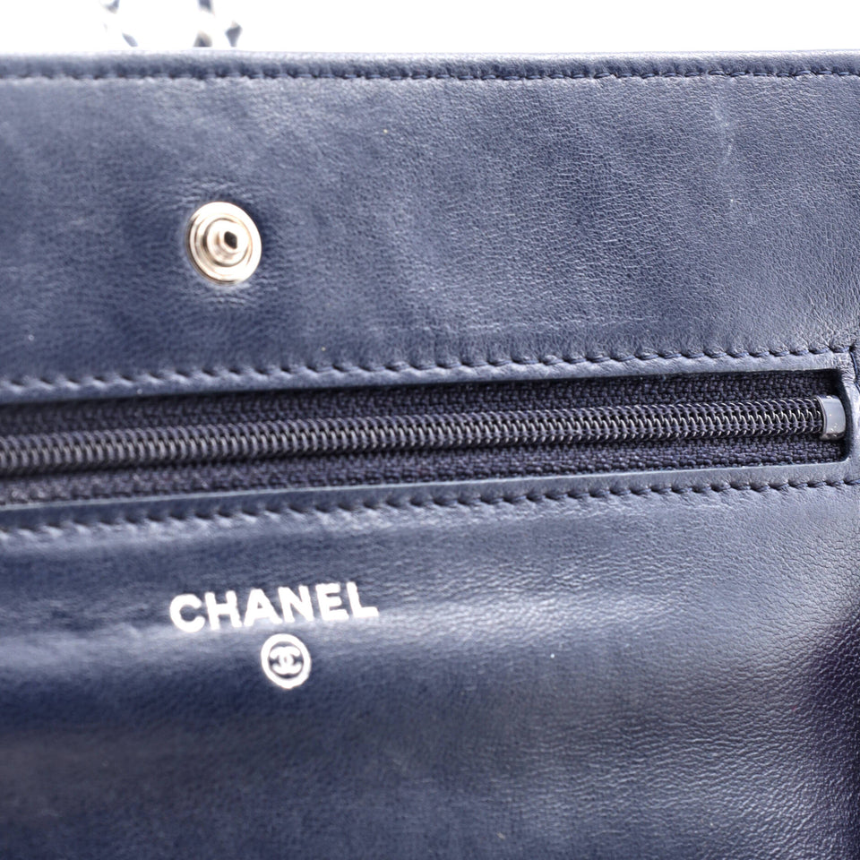 Wallet on Chain Quilted Lambskin