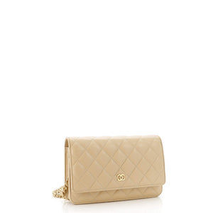 Wallet on Chain Quilted Lambskin