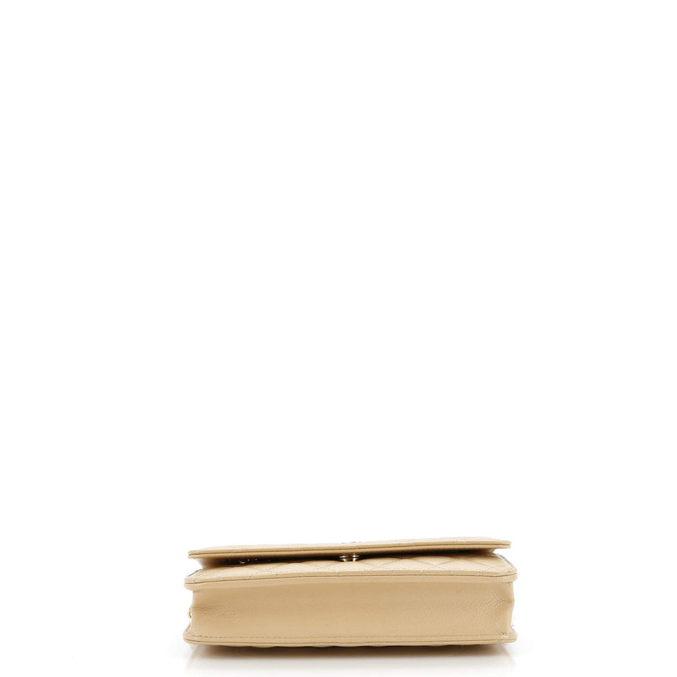 Wallet on Chain Quilted Lambskin