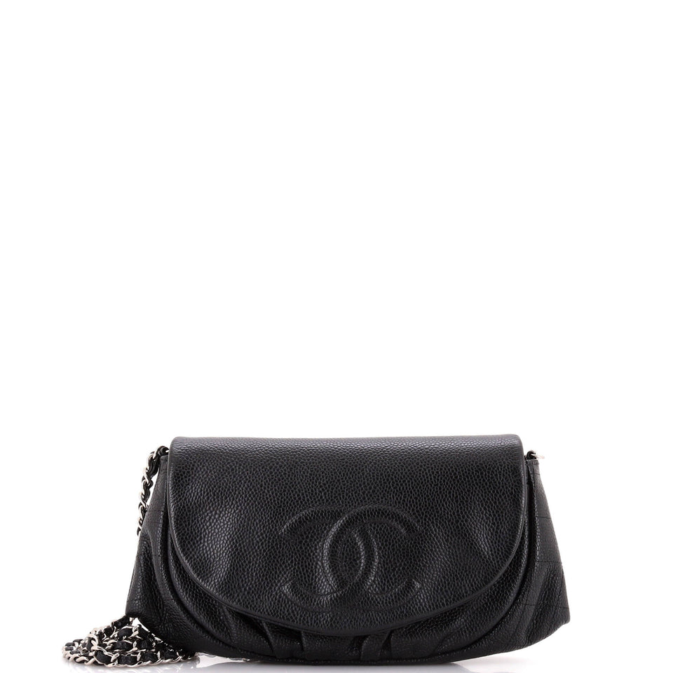 Half Moon Wallet on Chain Caviar
