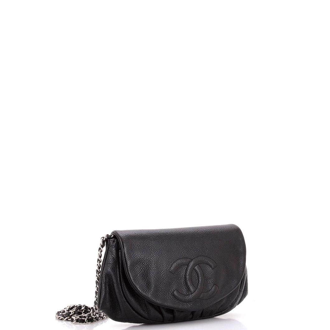 Half Moon Wallet on Chain Caviar
