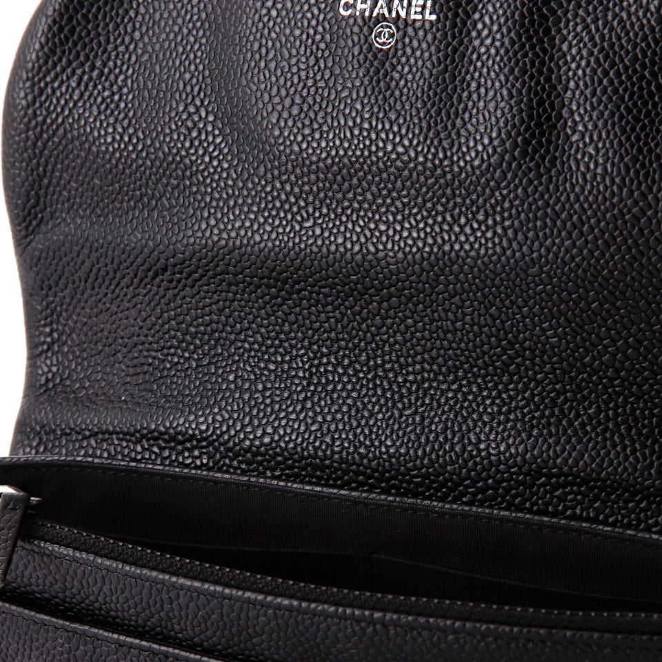 Half Moon Wallet on Chain Caviar