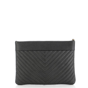Mademoiselle Vintage O Case Clutch Chevron Caviar Medium