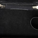 Coco Enamel Strap Vanity Case with Chain Quilted Caviar Mini
