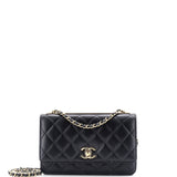 Trendy CC Wallet on Chain Quilted Lambskin