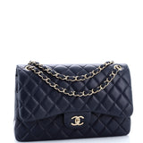 Classic Double Flap Bag Quilted Lambskin Jumbo