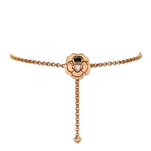 Camellia Chain Bracelet 18K Rose Gold with Diamond