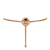 Camellia Chain Bracelet 18K Rose Gold with Diamond