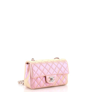 Classic Single Flap Bag Quilted Iridescent Calfskin Mini