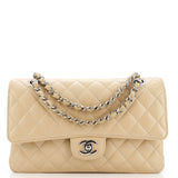 Classic Double Flap Bag Quilted Caviar Medium