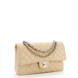 Classic Double Flap Bag Quilted Caviar Medium