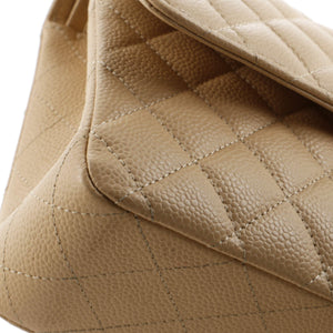 Classic Double Flap Bag Quilted Caviar Medium