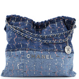 22 Chain Hobo Denim with Sequins Medium