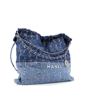 22 Chain Hobo Denim with Sequins Medium