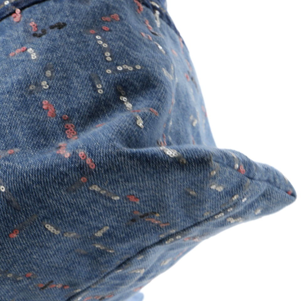 22 Chain Hobo Denim with Sequins Medium