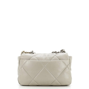 19 Flap Bag Quilted Leather Medium