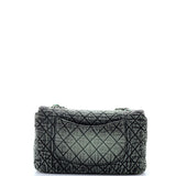 Denimpression Flap Bag Quilted Distressed Denim Medium