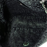 Denimpression Flap Bag Quilted Distressed Denim Medium