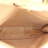 Top Handle Flap Coin Purse with Chain Quilted Lambskin