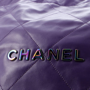 22 Chain Hobo Quilted Calfskin with Rainbow Hardware Small