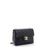 Vintage Square Classic Single Flap Bag Quilted Lambskin Mini