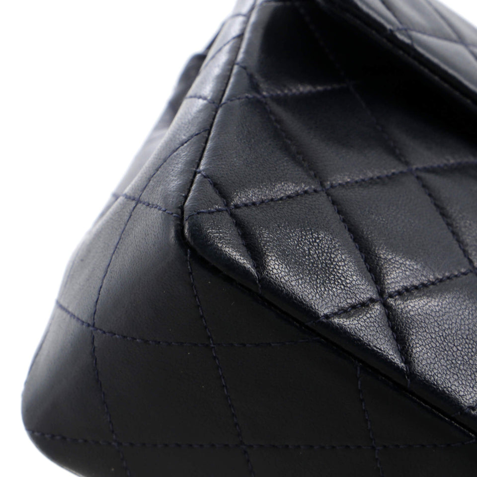 Vintage Square Classic Single Flap Bag Quilted Lambskin Mini