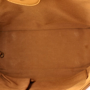 Open Shopping Tote Quilted Lambskin Large