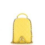 Classic CC Chain Pocket Backpack Quilted Caviar Mini