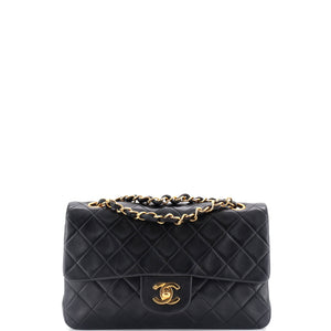 Vintage Classic Double Flap Bag Quilted Lambskin Small