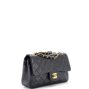 Vintage Classic Double Flap Bag Quilted Lambskin Small